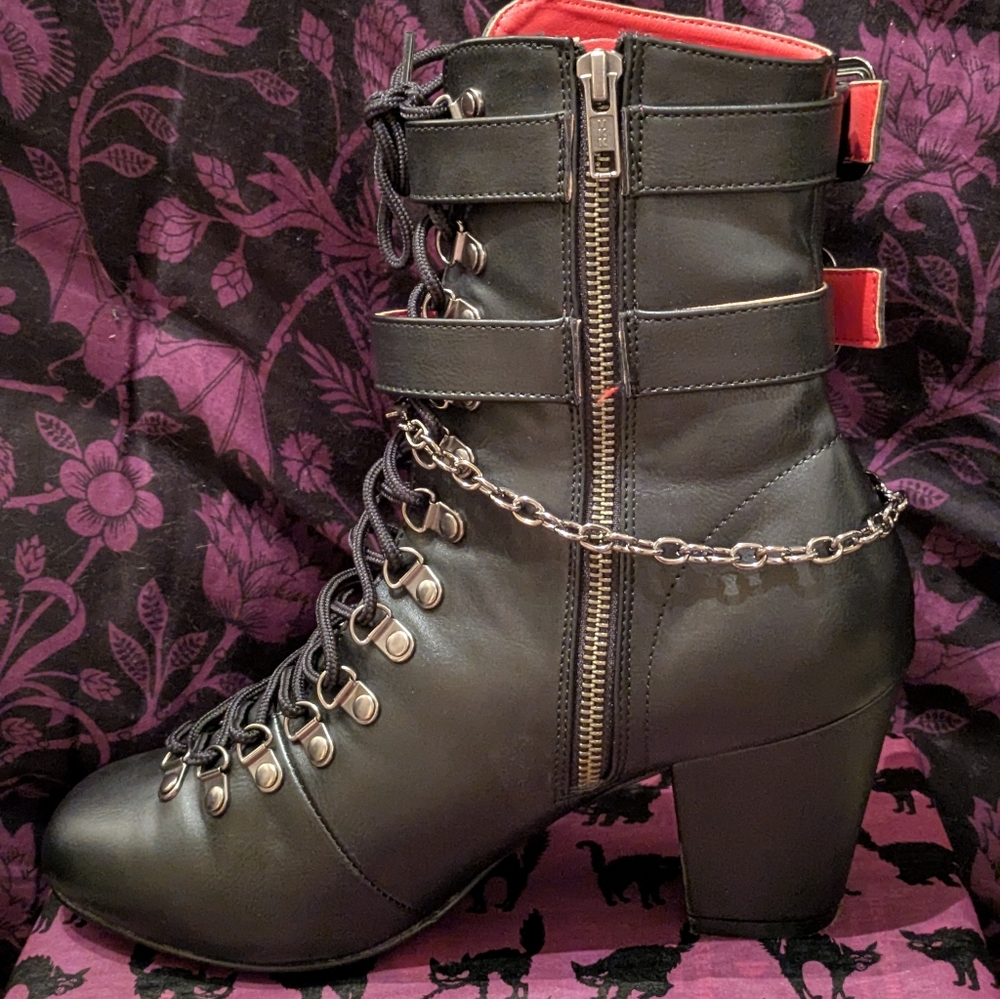 Demonia Vivika Coffin Boots Size 11 - Picture 3 of 10